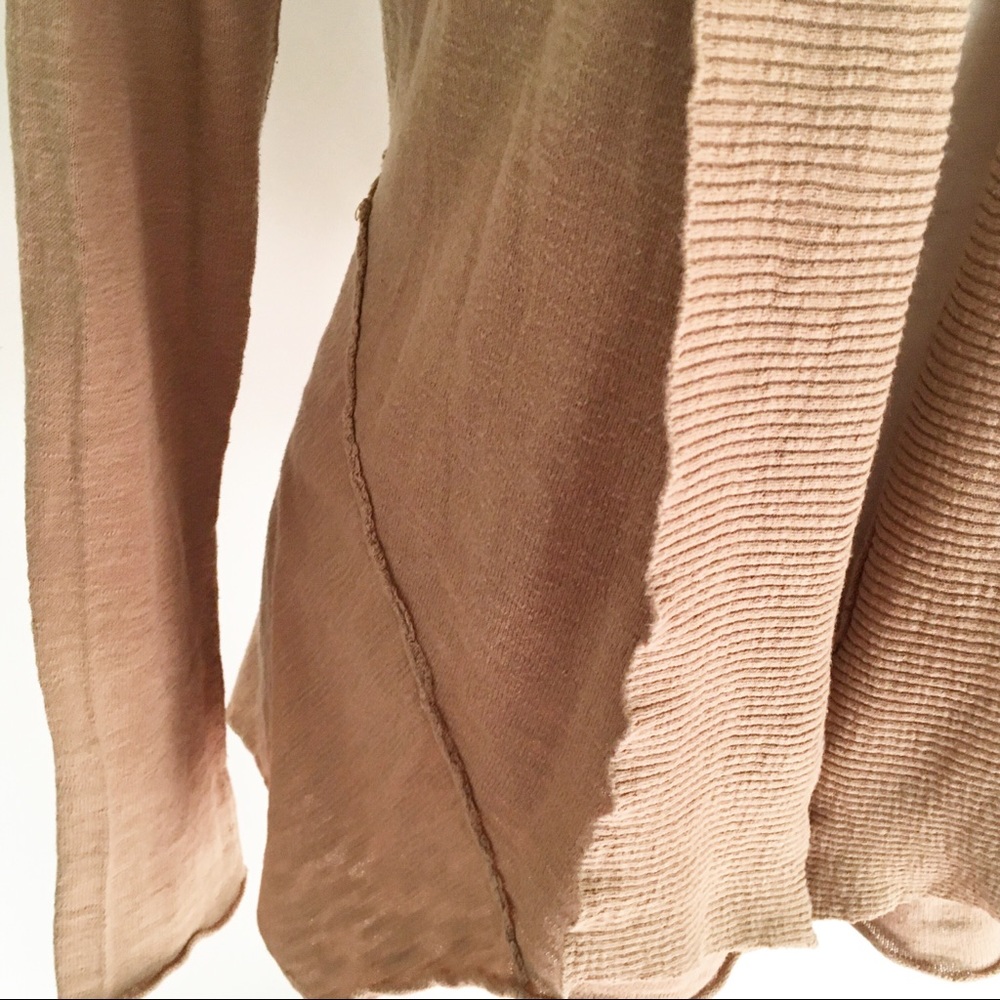 Grace Elements Tan Open Front Cardigan Size Large - image 6